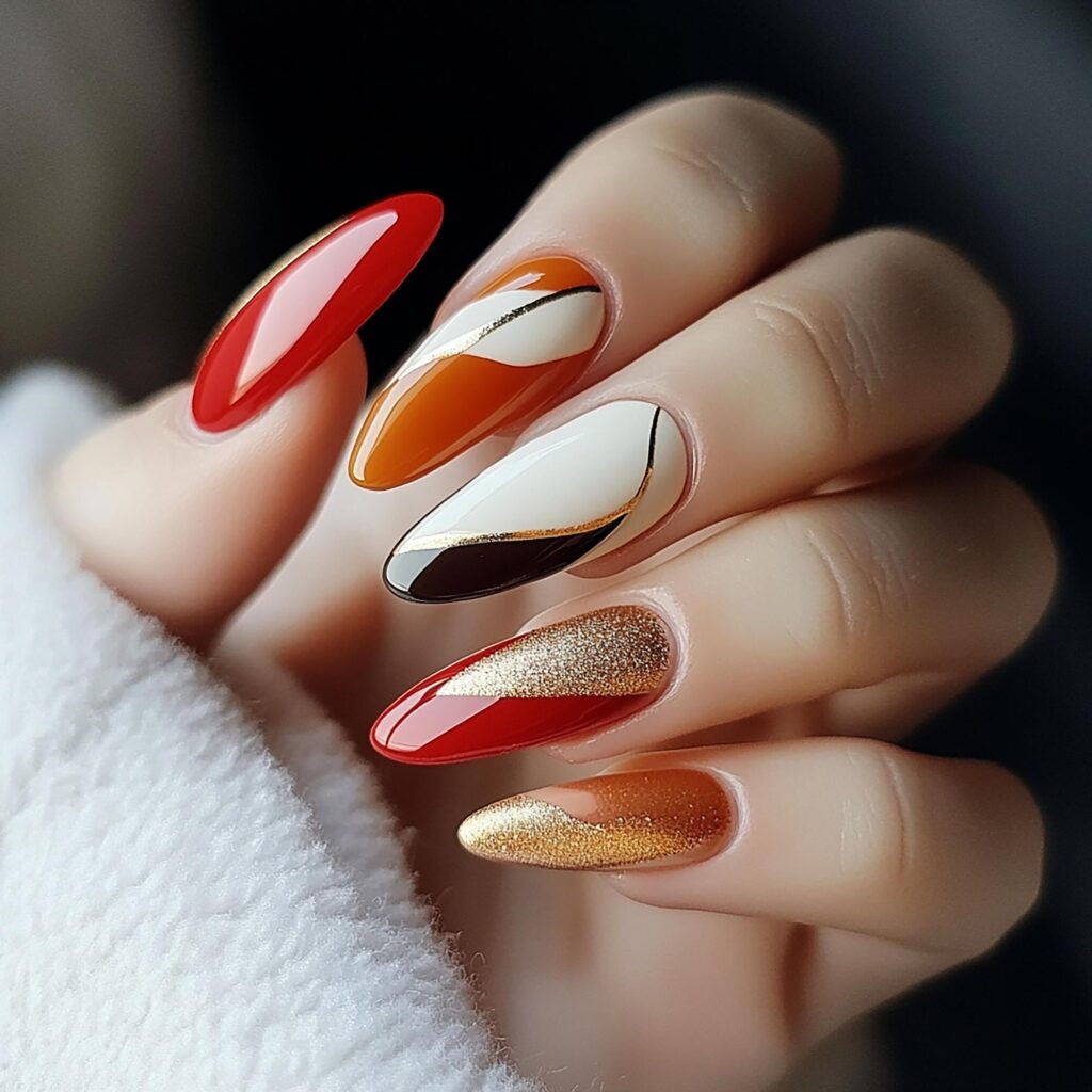 Stylish gel nails crafted at our nail salon Warren.